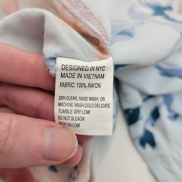 Yumi Kim Women's Dream Lover Bridal Light Blue Something Blue Floral Robe Size M - Picture 9 of 9